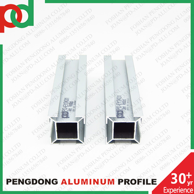 6M 길이의 플라타 매트 블랙 우드 컬러 알루미늄 난간 프로파일 (브론즈 아노다이징 마감 및 다양한 크기)