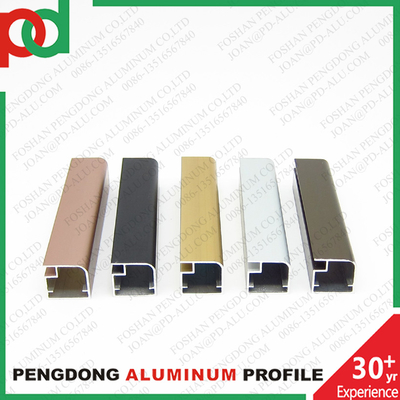 알루미늄 프로파일 주방 캐비닛 유리 셔터 도어 프레임용 손잡이는 합금입니다