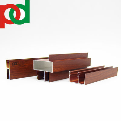 문 창문 알루미늄 프로파일 매트 블랙 목재 터치 마무리 다양한 크기 및 디자인의 추출 기술을 사용하여