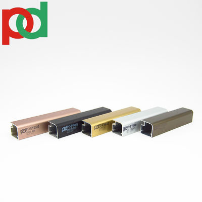 추출 기술 6000 시리즈 알루미늄 프로파일 메라민 가구 금 크롬 청동 고화 된 큰 크기